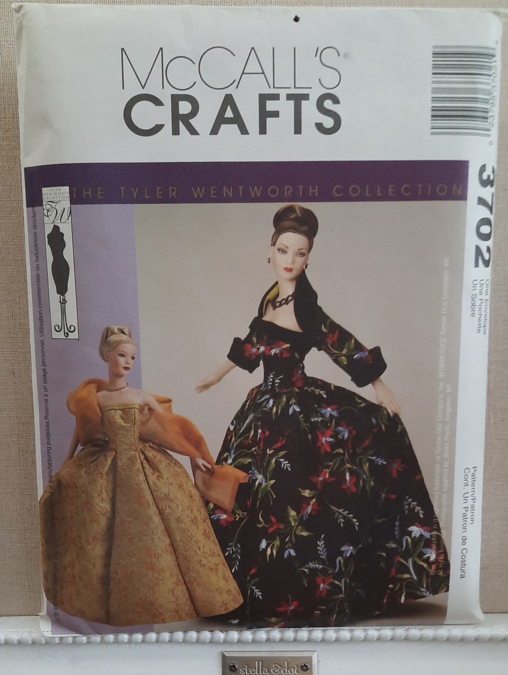 McCall's Crafts 3702 Doll Dress Pattern (16" Doll)